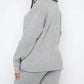 Quarter Zip Long Sleeve Top and Pants Set