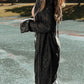 Openwork Open Front Long Sleeve Cardigan