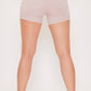Missy Petite High Rise Jogger Shorts: PXL / RIPS 871 POWDER BLUSH