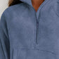 Half Zip Long Sleeve Sweatshirt