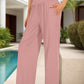 Pocketed High Waist Wide Leg Pants