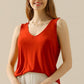 Ninexis Full Size V-Neck Curved Hem Tank