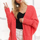 ADORA Popcorn Knit Open Front Long Sleeve Cardigan