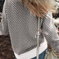 Striped Round Neck Long Sleeve Sweater