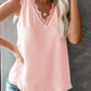 Lace Detail V-Neck Tank