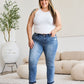 Judy Blue Full Size Release Hem Cropped Bootcut Jeans