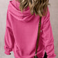 Drawstring Dropped Shoulder Long Sleeve Hoodie