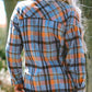 Plaid Collared Neck Long Sleeve Shirt