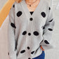 Polka Dot Button Up Cardigan