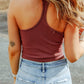 Round Neck Wide Strap Tank