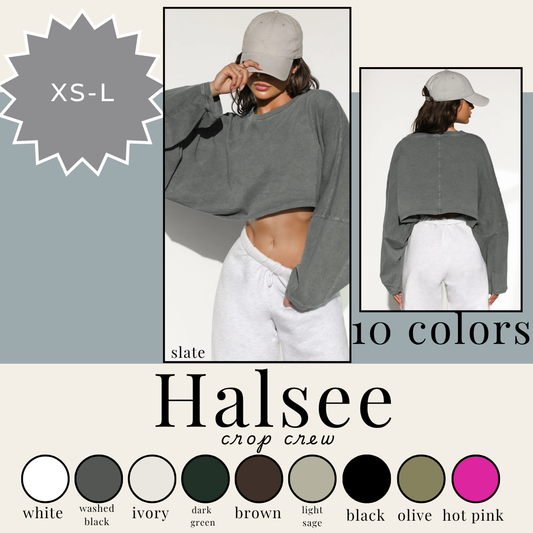 Preorder: Halsee Crop Crew 7.14.25