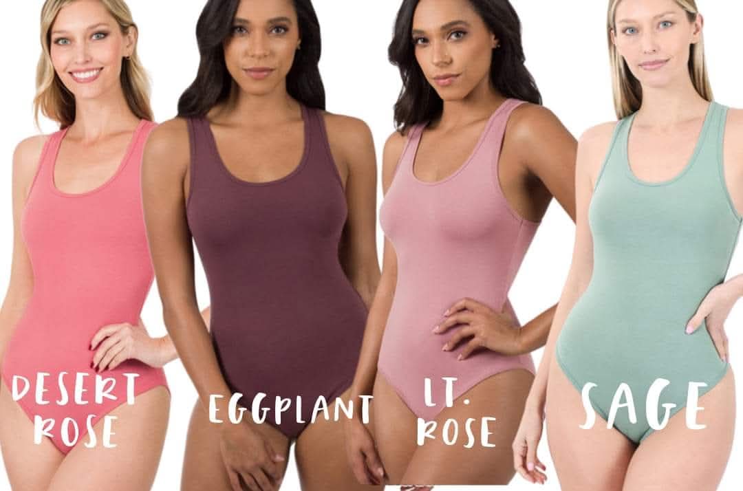 Cotton Racerback Bodysuits