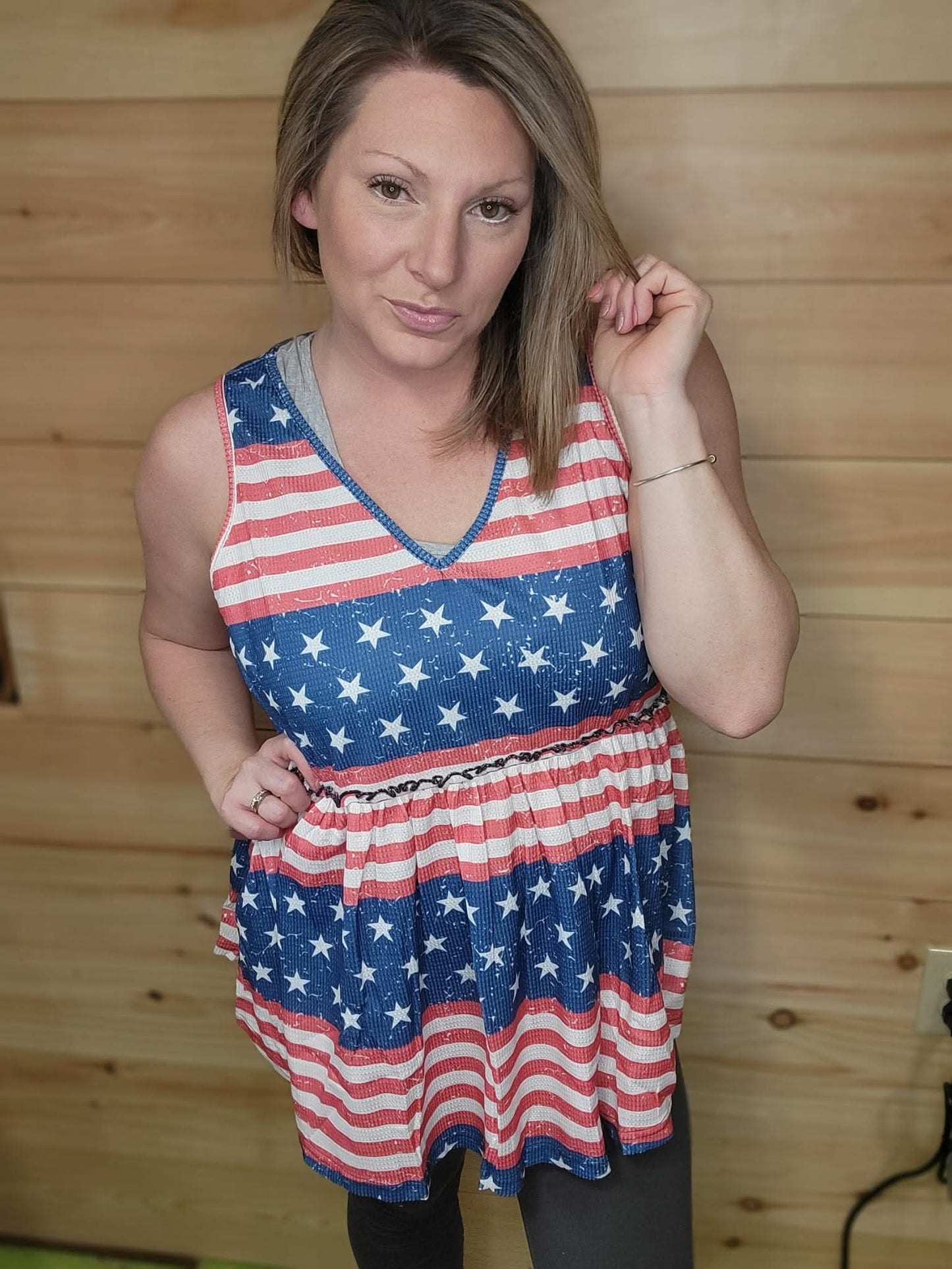 Stars & Stripes Babydoll Tank
