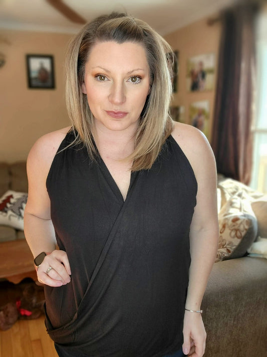 Black Cross Body Tank