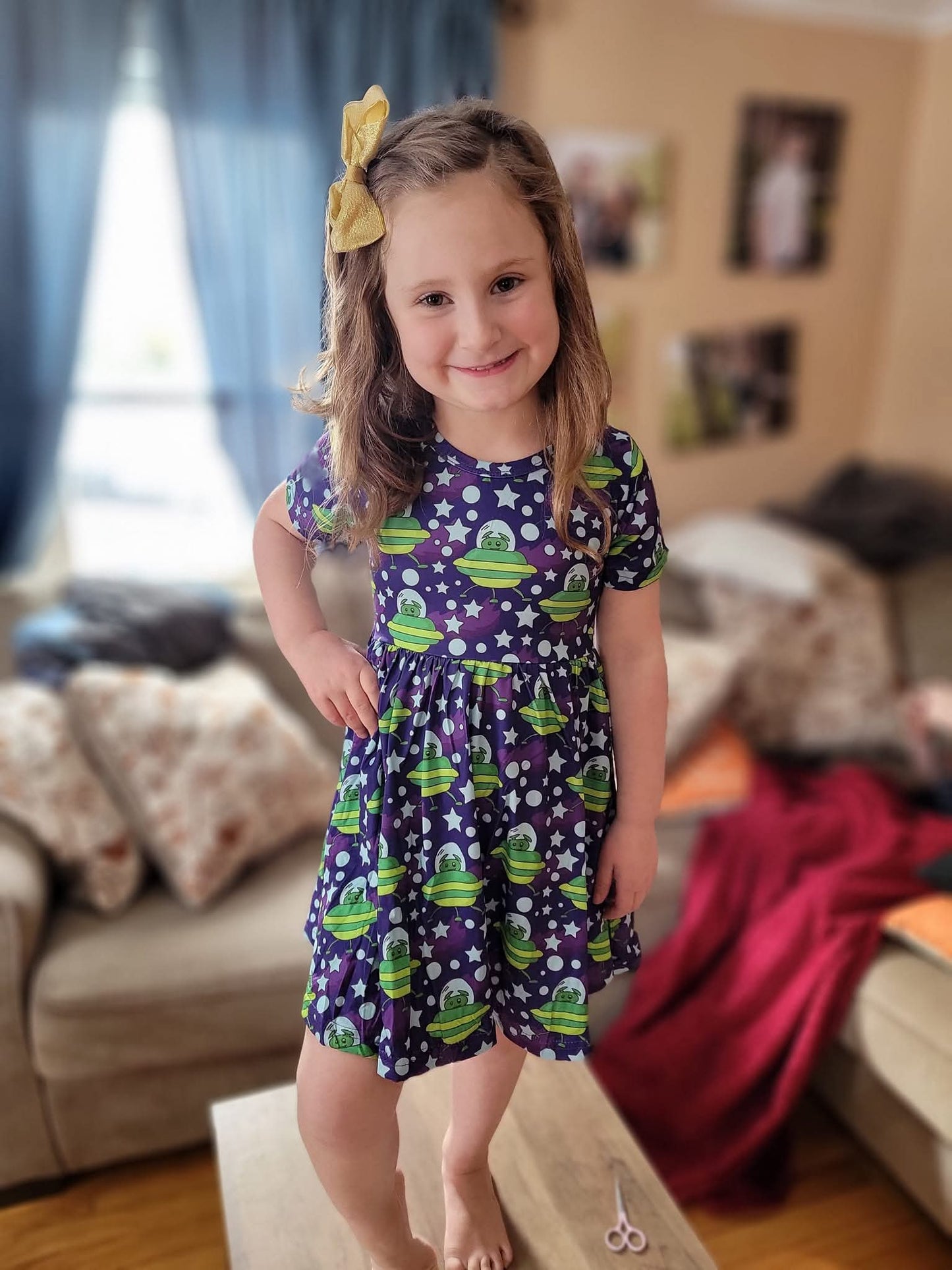 Alien Friends Twirly Dress