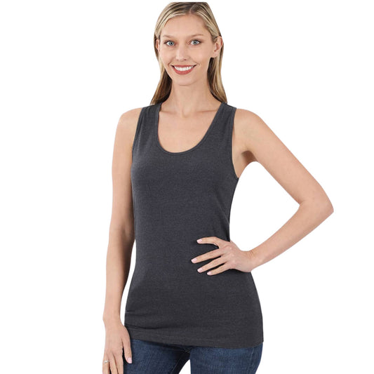 Charcoal Racerback Tank