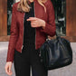 Mock Neck Zip Up Jacket