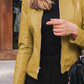 Mock Neck Zip Up Jacket