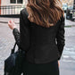 Mock Neck Zip Up Jacket