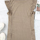Striped Flutter Sleeve Tank