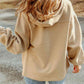 Zip-Up Drawstring Hooded Jacket