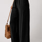 Drawstring Smocked Waist Wide Leg Pants