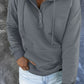 Dropped Shoulder Long Sleeve Hoodie with Pocket