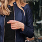 Mock Neck Zip Up Jacket