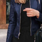 Mock Neck Zip Up Jacket
