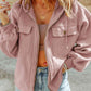 Zip-Up Drawstring Hooded Jacket