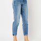 Judy Blue Caroline Cuffed Hem Slim Jeans