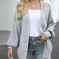 Drop Shoulder Balloon Sleeve Cardigan