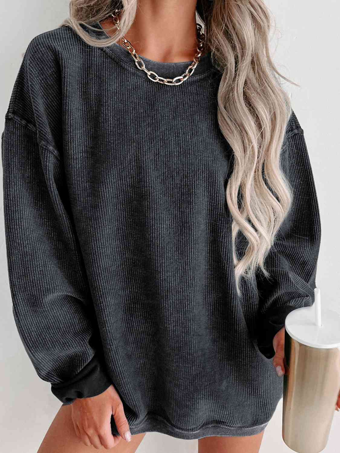 Aloria Corded Sweatshirt