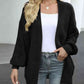 Drop Shoulder Balloon Sleeve Cardigan
