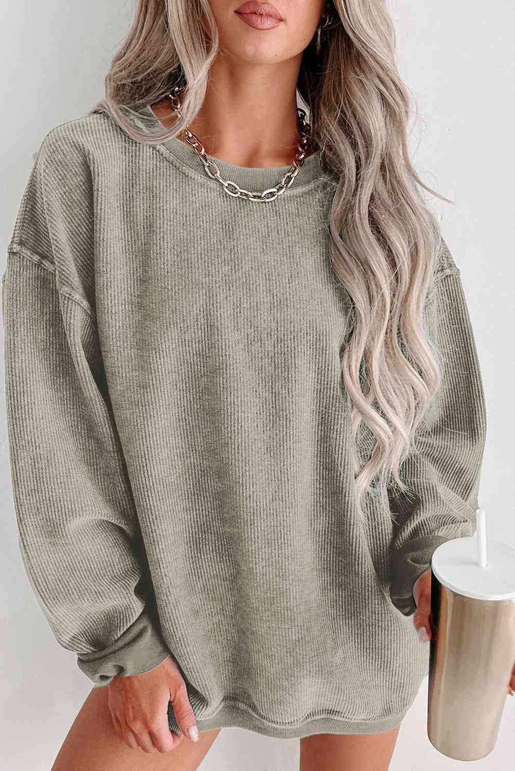 Aloria Corded Sweatshirt