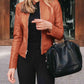 Mock Neck Zip Up Jacket