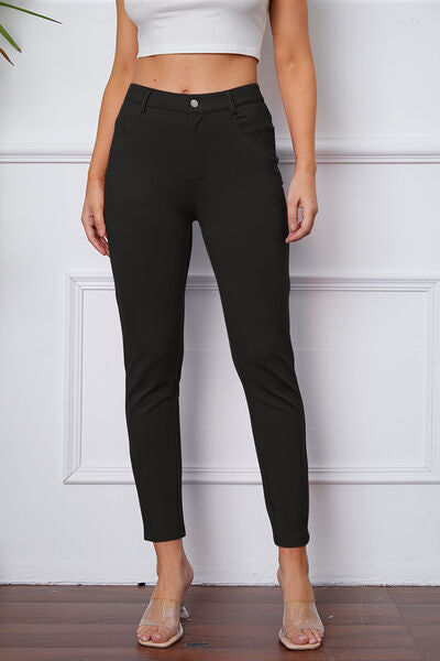 Basic Bae Full Size High Waist Skinny Pants