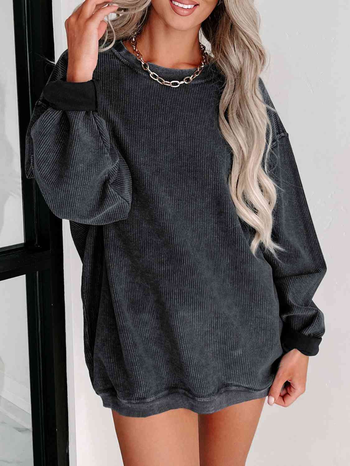 Aloria Corded Sweatshirt