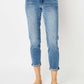 Judy Blue Caroline Cuffed Hem Slim Jeans