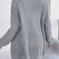 Open Front Long Sleeve Cardigan with Pockets