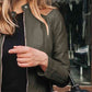 Mock Neck Zip Up Jacket