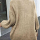 Drop Shoulder Balloon Sleeve Cardigan