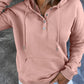 Dropped Shoulder Long Sleeve Hoodie with Pocket