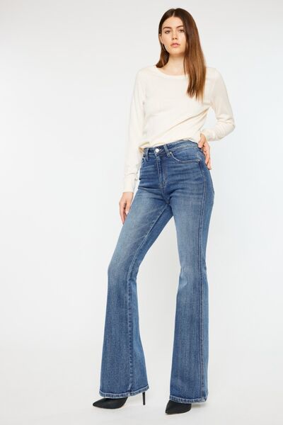 Kancan Willow Cat's Whiskers High Waist Flare Jeans