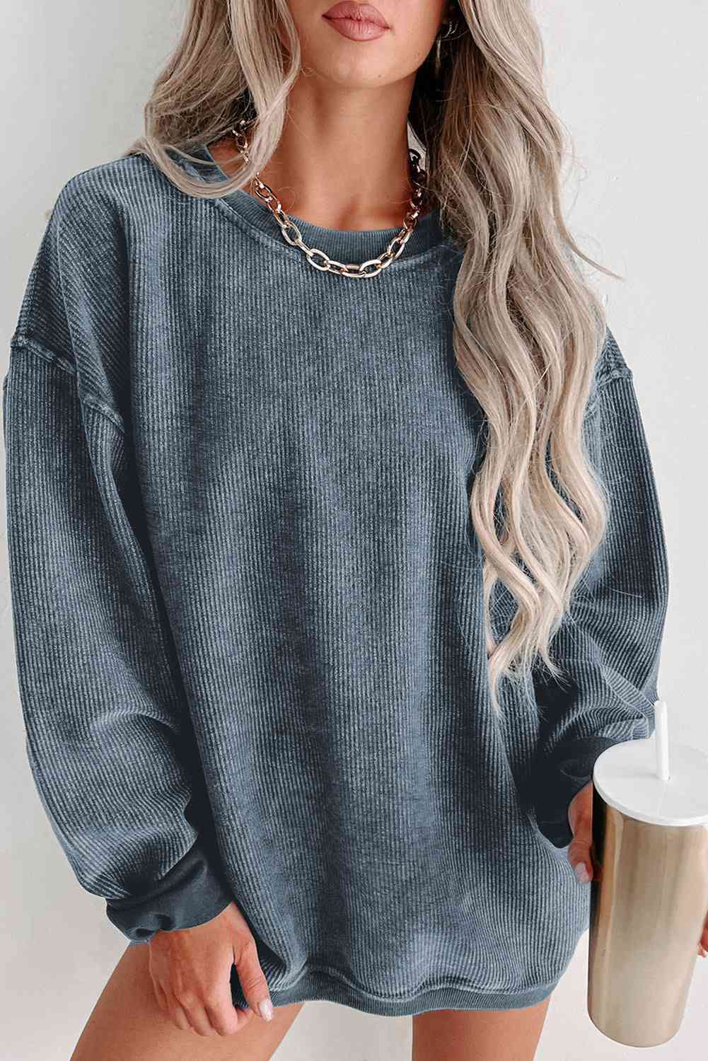 Aloria Corded Sweatshirt