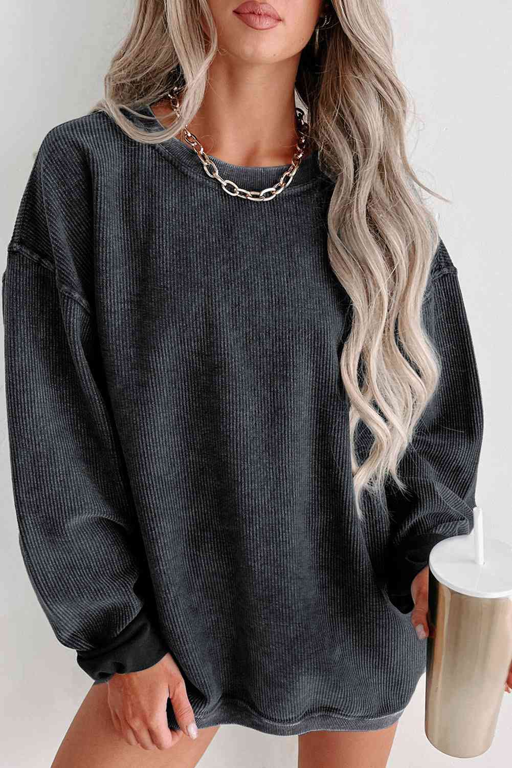 Aloria Corded Sweatshirt