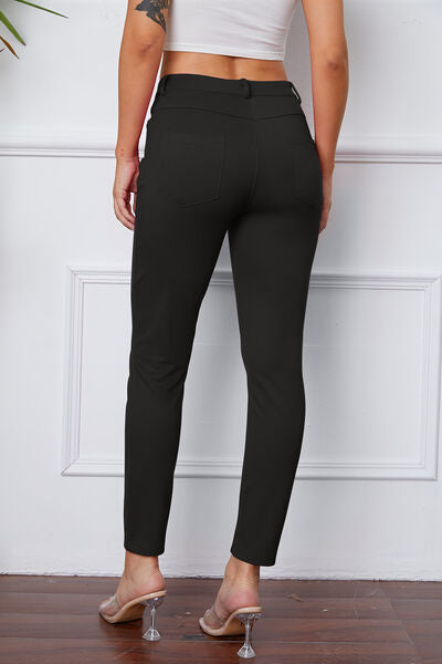 Basic Bae Full Size High Waist Skinny Pants