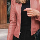 Mock Neck Zip Up Jacket