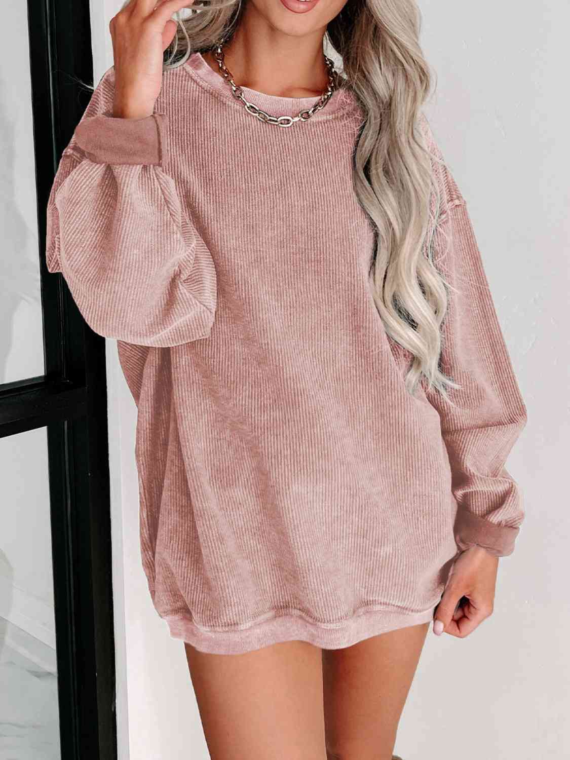 Aloria Corded Sweatshirt