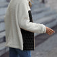Leopard Color Block Zip-Up Jacket